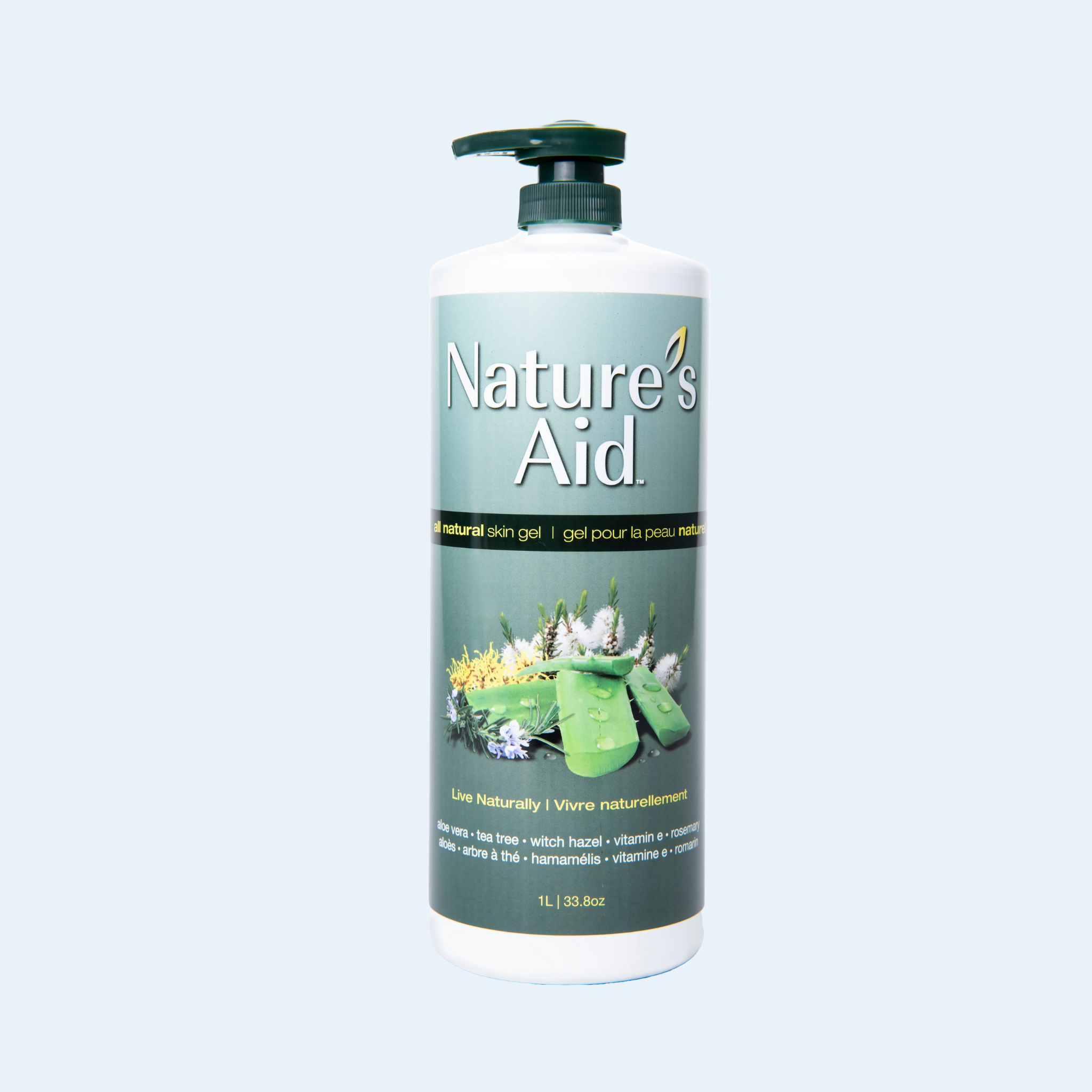 Natural, Multi-Purpose Skin Gel (1L/33.81oz)